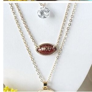 Park Lane 🏈 TOUCHDOWN 🏈 Football Necklace KENDRA SCOTT Inspired 🏈 Super Bowl